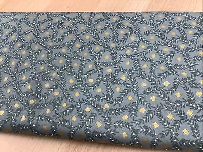 CLEARANCE BOLT END 35cm X 110cm Lewis & Irene Noel Blue Gold Stars 100% Cotton • £1.75