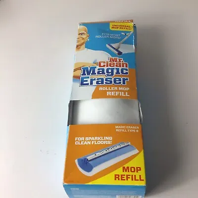 Mr Clean Magic Eraser Universal Size Roller Mop Single Refill 011171468414 NEW • $6