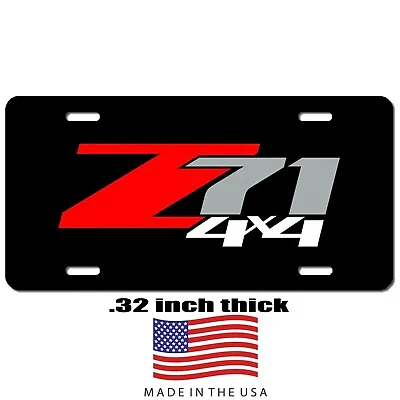 Chevy Z71 Art Auto Vehicle Aluminum License Plate Car Truck SUV Metal Black Tag • $16.95