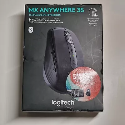 Logitech MX Anywhere 3S Wireless Mouse Fast Scrolling 8K DPI - Graphite - New • £69.99