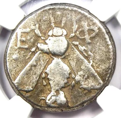 Ionia Ephesus Silver AR Tetradrachm Bee Stag Coin 300 BC - Certified NGC Fine • $850.25