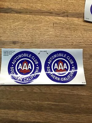 AAA Automobile Club Reflective Sticker With 2 3” Stickers Southern California • $7.80