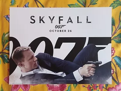 Skyfall James Bond Daniel Craig Original Quad Card Poster 16 X 12 Rare • £0.99