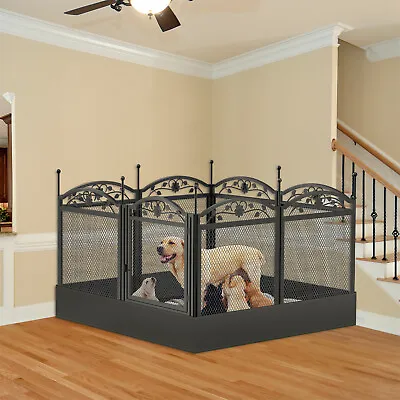 Dog Cage Playpen Extra Large Pet Dog Exercise Fence Heavy Duty Metal W/ Pad • $149.90