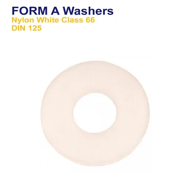 Form A Washers Nylon Plastic M2 M2.5 M3 M4 M5 M6 M8 M10 M12 M14 M16 M20 M22 M24 • £54.59
