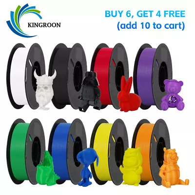 【Order 10 Pay 6】Kingroon 1KG PLA PETG 1.75 Mm 3D Printer Filament Spool Bundles • $25.99