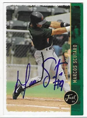 Marcos Scutaro 1999 Just Autographed Signed # 230 Buffalo Bisons Indians • $5.60