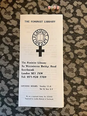 The Feminist Library  Scarce Vintage Ephemera • $24.85