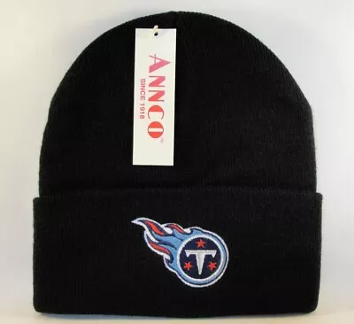 Tennessee Titans NFL Vintage Cuffed Knit Hat Black Annco • $15.98