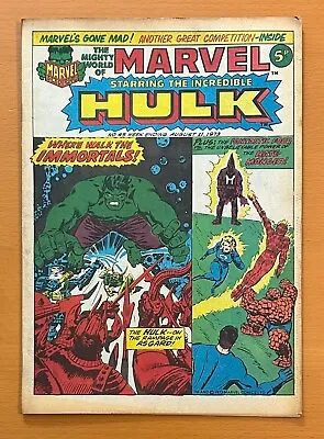 Mighty World Of Marvel #45 RARE MARVEL UK 1973. Stan Lee. FN+ Bronze Age Comic • $24.05