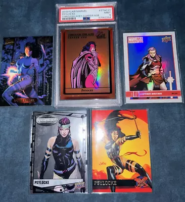 PSYLOCKE 2019 Flair Marvel Copper PSA 9 MINT + Bonus Marvel X-Men Trading Cards • $49.99