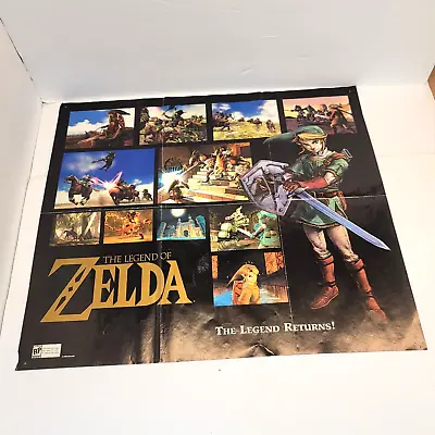 The Legend Of Zelda Gamer Poster The Legend Returns! 23 X20  2005 Nintendo Rare • $32.32
