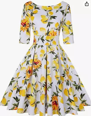 Mintlimit 1950's Stlye Swing Cocktail Dress - Medium • £16.99