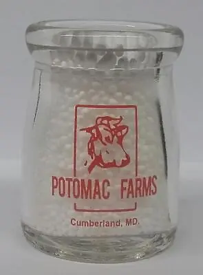 Very Nice Potomac Farms 1/2 Oz. Glass Creamer Bottle Cumberland Md • $27.99
