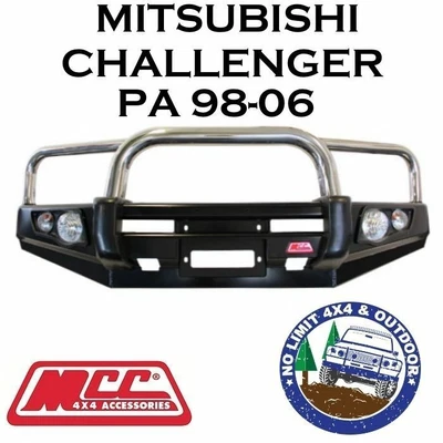 $1890 • Buy Mcc Steel Bull Bar 3 Loops S/s Fits Mitsubishi Challenger Pa 4x4 Winch Arb Tjm