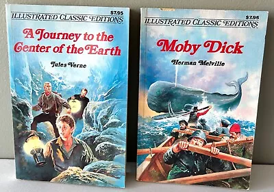Illustrated Classic Editions Journey To Center Of Earth Moby Dick 1994 • $10