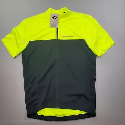 NEW Pearl Izumi Men's Quest Cycling Jersey Green/Black Relaxed Fit XS S $55 • $17.26