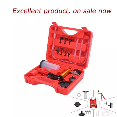 Hand Held Vacuum Pressure Pump Tester Set Brake Fluid Bleeder Bleeding Kit + Box • $12.88