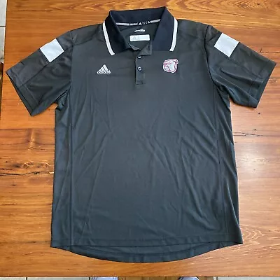 Mississippi State Bulldogs Adidas Polo Men's Black Size Large Climalite • $18