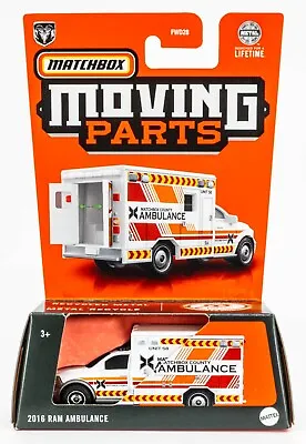 2024 Matchbox Moving Parts #16 2016 Ram Ambulance WHITE | MATCHBOX COUNTY | FSC • $9.99