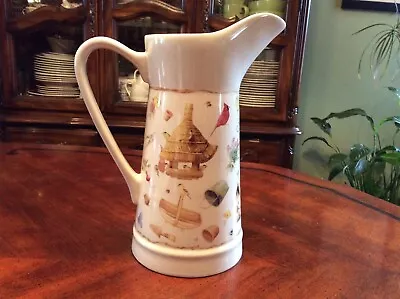 Marjolein Bastin 10  Tall WATER PITCHER Nature's Sketchbook BIRDHOUSES Hallmark • $29.99