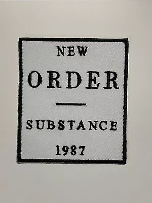 New Order Substance 1987 Patch - 80's Synth Rock - New Wave Blue Monday Bizarre • $7