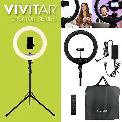 63-Inch Tripod Stand With Phone Stan 18-In LED Ring Light • $26.10