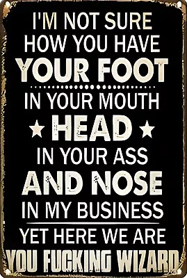 Nose In My Business Funny Sign Weatherproof Aluminum • $12.99