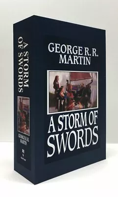 CUSTOM SLIPCASE For George R. R. Martin - A STORM OF SWORDS - 1st / 1st • $85