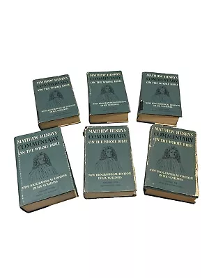 Matthew Henry's Commentary On The Whole Bible Hardcover Vol. 1-6 W/ Dust Covers • $120