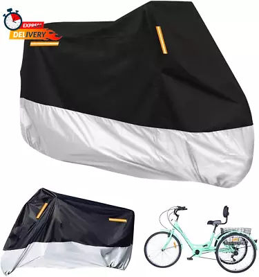 Premium Adult Tricycle Cover Universal For All 3 Wheel Bike Motorcycle Outdoor • $38.20