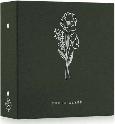 £28.49 • Buy Photo Album 6x4 Slip In, Linen Extra Large Capacity 1000 Pockets 10x15cm Green