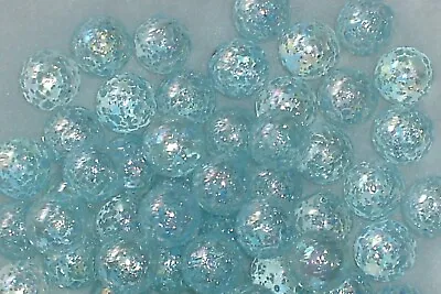 25 X Snowflake Marbles 14mm Classic Children's Game Play • £3.25