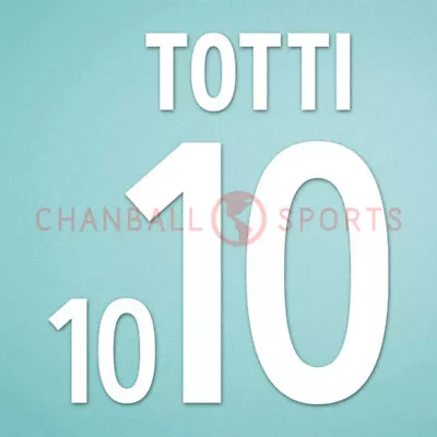 Totti #10 World Cup 2002 Italy Homekit Nameset Printing • £13.19