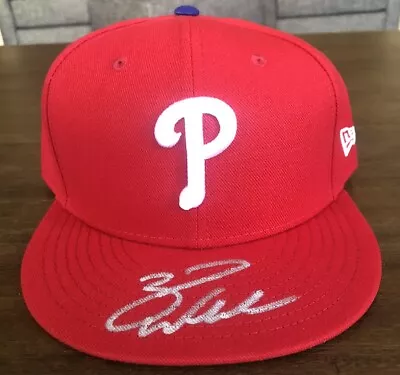 Zach Wheeler Signed Philadelphia Phillies New Era Baseball Cap With 2 COAs • $170
