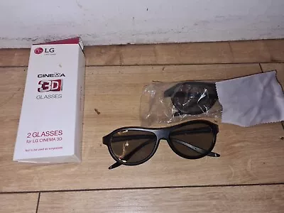 LG Cinema 3D Glasses X 2 Glasses For LG Cinema 3D Boxed Brand New • £9.99