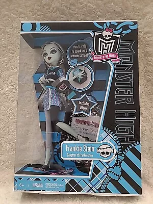 Monster High Frankie Stein Doll 2010  Diary Laptop NIB • $145