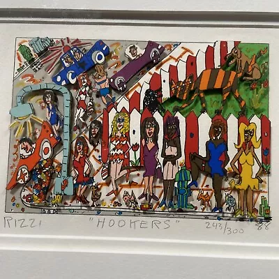 James Rizzi 3D “Hookers” Signed And Numbered 1988 • $1650