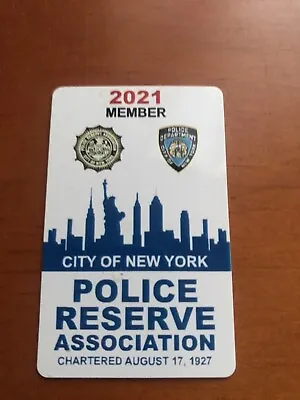Police Reserve  Association 2021 NYPD PBA Card~Unsigned • $28.88