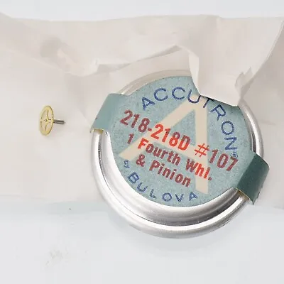 Accutron By Bulova #218 #107 New Old Stock Original Fourth Wheel & Pinion • $16.19