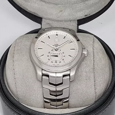 Tag Heuer Link Collection Calibre 6 Automatic 39mm Stainless Steel Watch WJF211B • $1600