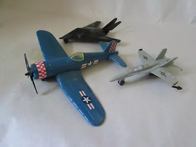 Road Champs F-18 Fighter Jet Stealth TR 37 TFW USAF & Single Prop F4U-1A Plane • $5.95