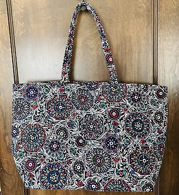 Vera Bradley Grand Tote Stained Glass Medallion NEW NWOT 24” • $34