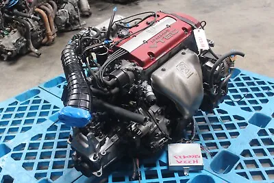Honda H22A EURO R 2.2L DOHC VTEC Engine 5 Speed M/T T2W4 COMPLETE WIRING ECU #5 • $4980