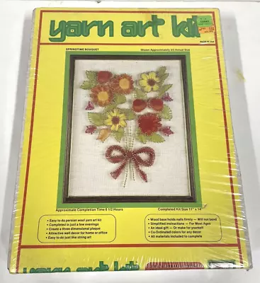 Vintage Springtime Bouquet Yarn String Nail Art Kit SEALED NOS • $44.99