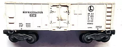 Lionel 6472 O Gauge White Refrigerator Box Train Car J4 • $12