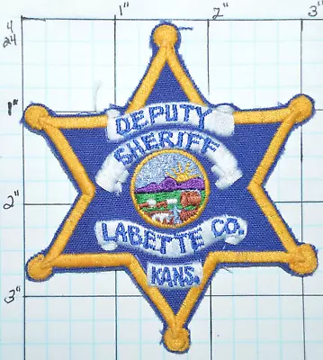 Kansas Labette County Deputy Sheriff Police Dept 3.5  Small Vintage Patch • $16