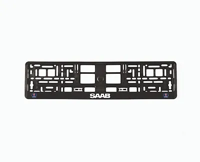 2x European License Number Plate Frame Holder Surround For SAAB Fans • $22.04