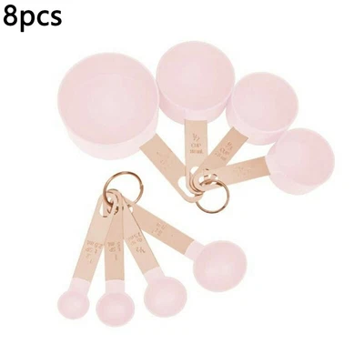 £11.49 • Buy AU 8*Set Stainless Steel Measuring Cups Spoons Kitchen Baking Cooking Tools Set