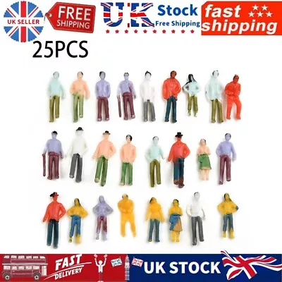 £6.79 • Buy 25100 PCS 00 Gauge Model Railway Painted Train Figures / People Scale 1:75 New
